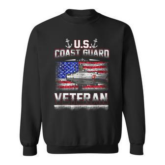 Us Coast Guard Veteran Flag Veteran Funny Gifts Sweatshirt | Mazezy