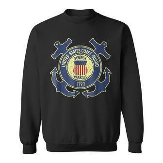Us Coast Guard Veteran Gift Red Friday Patriotic Veteran Funny Gifts Sweatshirt | Mazezy