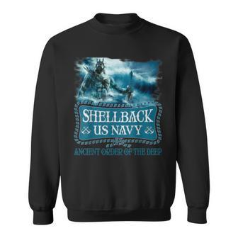 Us Navy Shellback Ancient Order Of The Deep Sweatshirt | Mazezy