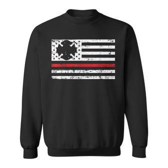 Us Pride Patriotic Firefighter Gift Firefighter Sweatshirt | Mazezy