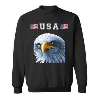 Usa 4Th Of July Patriotic Eagle American Flag Funny Graphic Patriotic Funny Gifts Sweatshirt | Mazezy