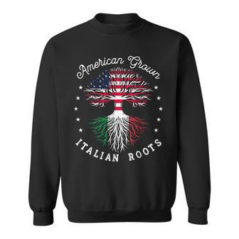 Usa American Grown Italian Roots Us Sweatshirt - Seseable