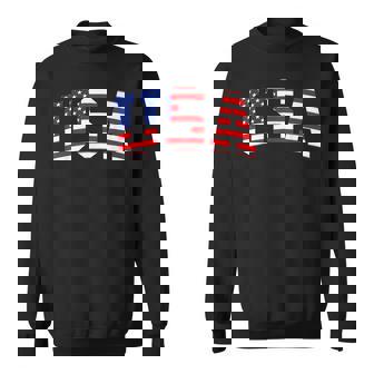 Usa Flag American Flag United States Of America 4Th Of July Usa Funny Gifts Sweatshirt | Mazezy