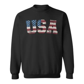 Usa Flag Stars And Stripes For Patriotic Independence Day Sweatshirt - Thegiftio UK