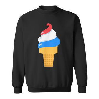 Usa Ice Cream Cone - Cute For 4Th Of July Usa Funny Gifts Sweatshirt | Mazezy CA