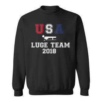 Usa Luge Team 2018 Winter Ice Sports Sweatshirt | Mazezy