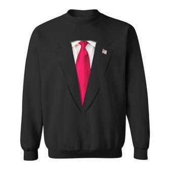 Usa President Trump Suit Easy Halloween Costume Sweatshirt - Thegiftio UK