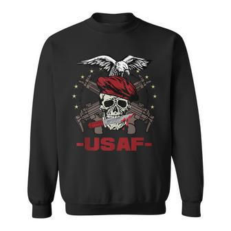 Usaf United States Air Force Eagle Skull Sweatshirt | Mazezy