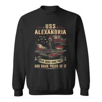 Uss Alexandria Ssn757 Sweatshirt | Mazezy
