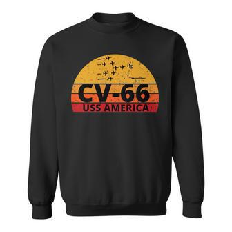 Uss America Cv-66 Aircraft Carrier Sweatshirt - Thegiftio UK