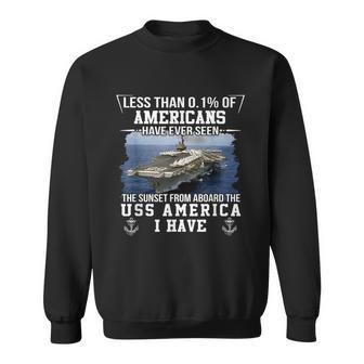 Uss America Cva Cv 66 Sunset Gift For Mens Sweatshirt | Mazezy