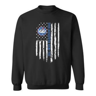 Uss Augusta Ssn710 American Flag Sweatshirt | Mazezy
