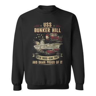 Uss Bunker Hill Cv17 Sweatshirt | Mazezy