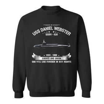 Uss Daniel Webster Ssbn626 Sweatshirt | Mazezy