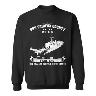 Uss Fairfax County Lst1193 Sweatshirt | Mazezy