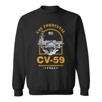 Uss Forrestal Cv-59 Sweatshirt - Monsterry UK