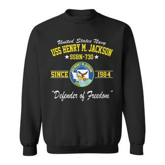 Uss Henry M Jackson Ssbn730 Sweatshirt | Mazezy