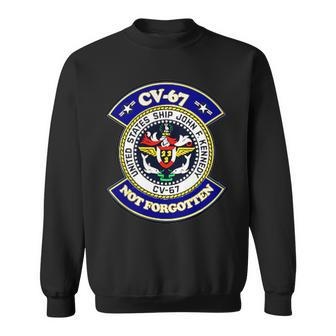 Uss John F Kennedy Cv67 Not Forgotten Emblem Sweatshirt - Thegiftio UK