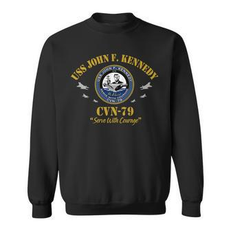 Uss John F Kennedy Cvn-79 Aircraft Carrier Veteran Vintage Sweatshirt - Thegiftio UK