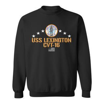 Uss Lexington Cvt16 Sweatshirt | Mazezy