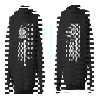 Uss Nimitz Cvn68 American Flag Sweatshirt | Mazezy