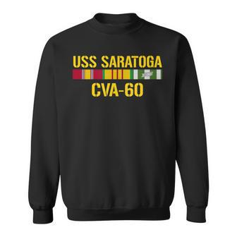 Uss Saratoga Cva60 Vietnam Veteran Sweatshirt | Mazezy