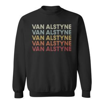 Van-Alstyne Texas Van-Alstyne Tx Retro Vintage Text Sweatshirt | Mazezy DE
