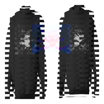 Vaporwave Aesthetic Anime Girl Egirl Aesthetic Sweatshirt | Mazezy