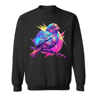 Vaporwave Aesthetic Song Sparrow Sweatshirt | Mazezy
