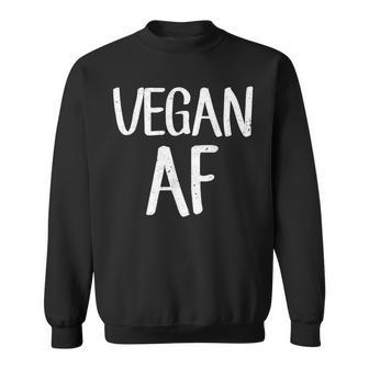 Vegan Af Vegetarian Idea Sweatshirt | Mazezy CA