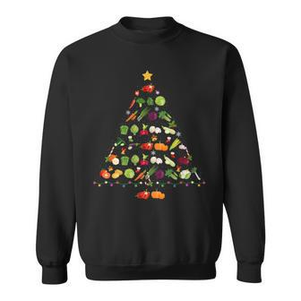 Vegetable Christmas Tree Ugly Christmas Sweater Sweatshirt - Monsterry