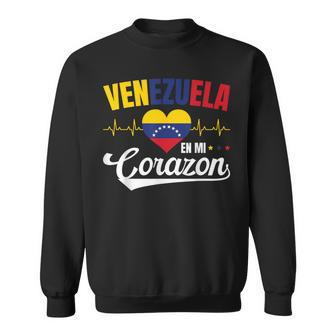 Venezuela En Mi Corazon Souvenirs For Your Native Country Sweatshirt - Monsterry