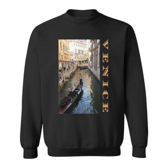 Venice Italy Canal Gondola Travel Souvenirs Photography Sweatshirt | Mazezy