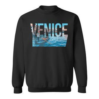 Venice Venezia Italy Gondola Rialto Bridge Sweatshirt | Mazezy