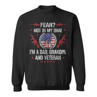 Veteran Grandpa Usa Flag Veteran Funny Gifts Sweatshirt | Mazezy