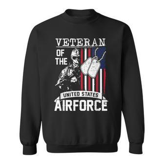 Veteran Of The United States Us Air Force Usa Flag Sweatshirt | Mazezy