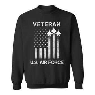 Veteran Of The Us Air Force Patriotic Usa Flag Usaf Sweatshirt | Mazezy