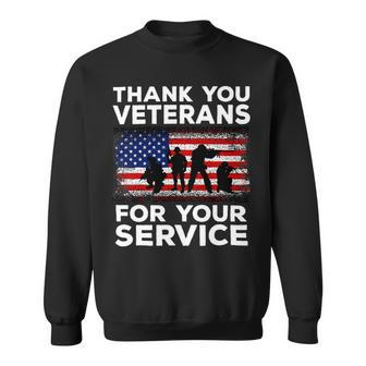 Veteran Vets Thank You For Your Service Veteran Us Flag Veterans Day 1 Veterans Sweatshirt - Monsterry UK