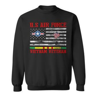 Veteran Vets US Air Force Vietnam Veteran Usaf Veterans Day Flag Veterans Sweatshirt - Monsterry UK