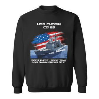 Veteran Vets Uss Chosin Cg65 Class Cruiser American Flag Veteran Xmas 132 Veterans Sweatshirt - Monsterry