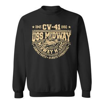 Veteran Vets Uss Midway Cva41 Aircraft Carrier Veteran Sailor Souvenir Veterans Sweatshirt - Monsterry AU