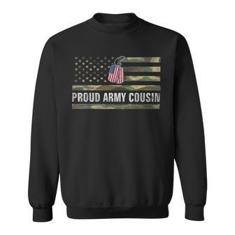 Veteran Vets Vintage American Flag Proud Army Cousin Veteran Day Gift 12 Veterans Sweatshirt - Monsterry