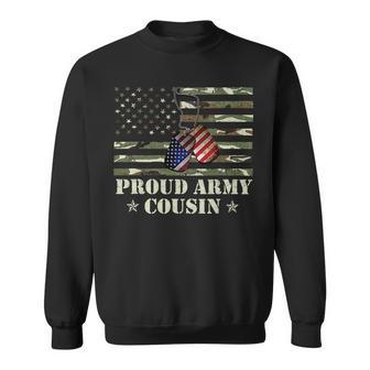 Veteran Vets Vintage American Flag Proud Army Cousin Veteran Day Gifts 71 Veterans Sweatshirt - Monsterry UK