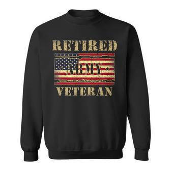 Veteran Vets Vintage American Flag Shirt Retired Army Veteran Day Gift Veterans Sweatshirt - Monsterry CA