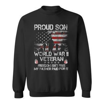 Veteran Vets Ww 2 Military Shirt Proud Son Of A Wwii Veterans Sweatshirt - Monsterry DE