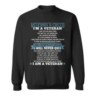Veterans Creed Patriot Grandpa Vietnam War Sweatshirt | Mazezy
