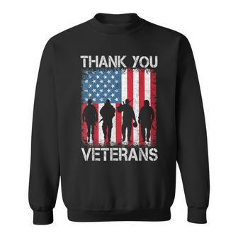 Veterans Day Thank You Veterans Proud Sweatshirt | Mazezy