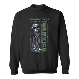 Veterans Day Thank You For Your Service 45 Sweatshirt - Monsterry