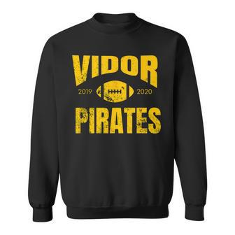 Vidor Pirates Football 2019 2020 Distressed T Sweatshirt | Mazezy