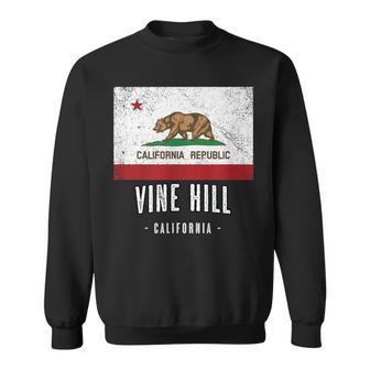 Vine Hill California Cali City Souvenir Ca Flag Sweatshirt | Mazezy